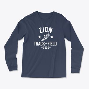 Zion Lutheran School Track and Field Light Soft Long Sleeve T-Shirt
