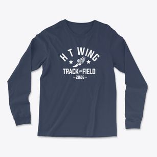 H T Wing Elementary School Track and Field Light Soft Long Sleeve T-Shirt