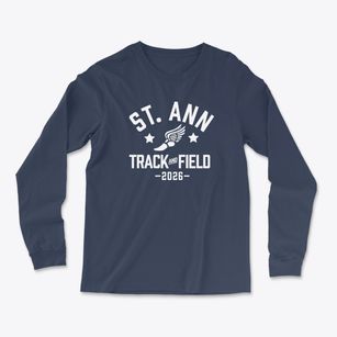 Saint Ann Elementary School Track and Field Light Soft Long Sleeve T-Shirt