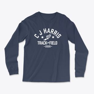 C J Harris Elementary School Track and Field Light Soft Long Sleeve T-Shirt
