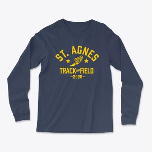 St. Agnes Track and Field Light Soft Long Sleeve T-Shirt