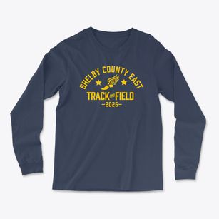 Shelby County East Middle School Track and Field Light Soft Long Sleeve T-Shirt