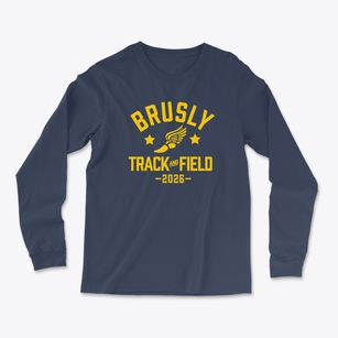 Brusly Elementary School Track and Field Light Soft Long Sleeve T-Shirt