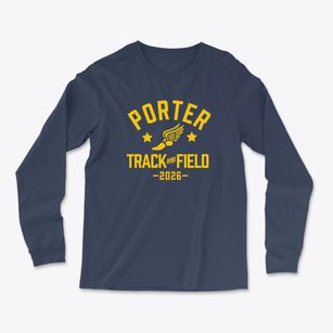 Porter Magnet School Track and Field Light Soft Long Sleeve T-Shirt