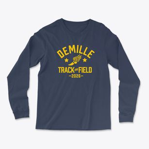Demille Middle School Track and Field Light Soft Long Sleeve T-Shirt