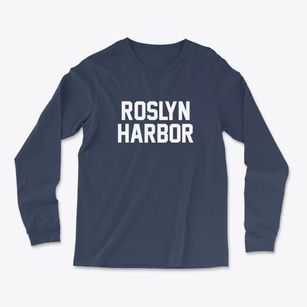 Roslyn Harbor New York Classic Block Light Soft Long Sleeve T-Shirt