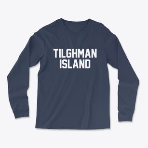 Tilghman Island Maryland Classic Block Light Soft Long Sleeve T-Shirt
