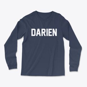 Darien Connecticut Classic Block Light Soft Long Sleeve T-Shirt