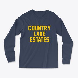 Country Lake Estates New Jersey Classic Block Light Soft Long Sleeve T-Shirt