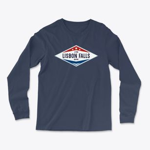 Lisbon Falls Maine Diamond Star Light Soft Long Sleeve T-Shirt