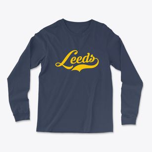 Leeds Wisconsin Vintage Team Light Soft Long Sleeve T-Shirt