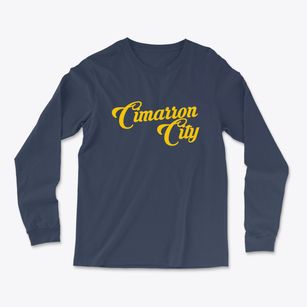 Cimarron City Oklahoma Vintage Team Light Soft Long Sleeve T-Shirt