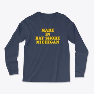 Bay Shore Michigan Classic 70s Light Soft Long Sleeve T-Shirt