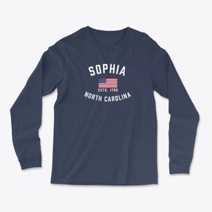 Sophia North Carolina Patriot Light Soft Long Sleeve T-Shirt