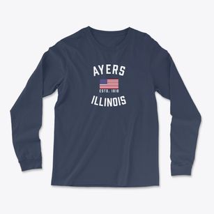 Ayers Illinois Patriot Light Soft Long Sleeve T-Shirt