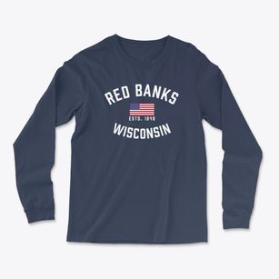 Red Banks Wisconsin Patriot Light Soft Long Sleeve T-Shirt