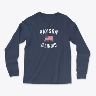 Payson Illinois Patriot Light Soft Long Sleeve T-Shirt