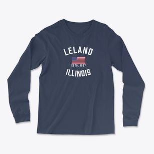 Leland Illinois Patriot Light Soft Long Sleeve T-Shirt