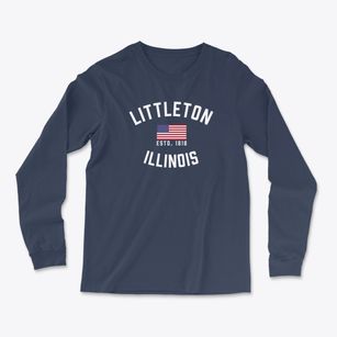 Littleton Illinois Patriot Light Soft Long Sleeve T-Shirt