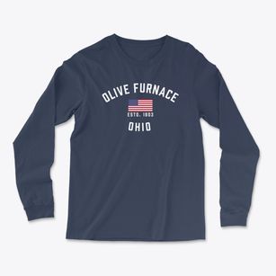 Olive Furnace Ohio Patriot Light Soft Long Sleeve T-Shirt