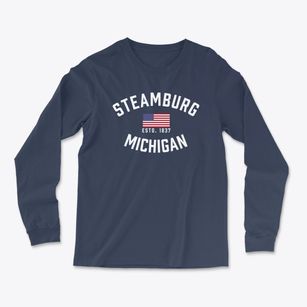 Steamburg Michigan Patriot Light Soft Long Sleeve T-Shirt