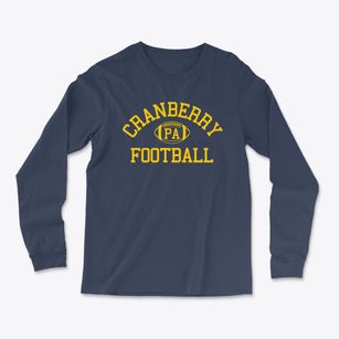 Cranberry Pennsylvania Football Light Soft Long Sleeve T-Shirt