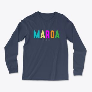 Maroa Illinois Color Pop Light Soft Long Sleeve T-Shirt