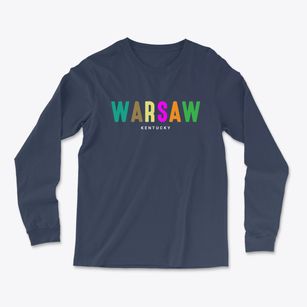 Warsaw Kentucky Color Pop Light Soft Long Sleeve T-Shirt