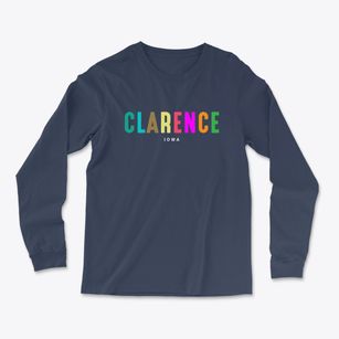 Clarence Iowa Color Pop Light Soft Long Sleeve T-Shirt
