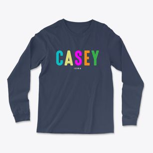Casey Iowa Color Pop Light Soft Long Sleeve T-Shirt