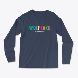 Wolf Lake Minnesota Color Pop Light Soft Long Sleeve T-Shirt