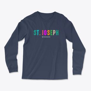 St. Joseph Missouri Color Pop Light Soft Long Sleeve T-Shirt