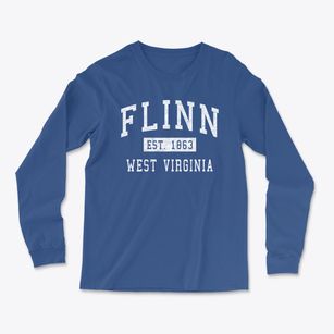 Flinn West Virginia Classic Established Light Soft Long Sleeve T-Shirt