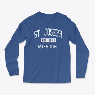 St. Joseph Missouri Classic Established Light Soft Long Sleeve T-Shirt