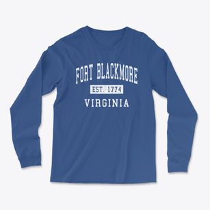 Fort Blackmore Virginia Classic Established Light Soft Long Sleeve T-Shirt