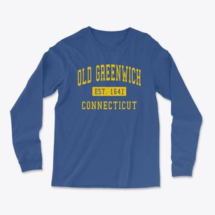 Old Greenwich Connecticut Classic Established Light Soft Long Sleeve T-Shirt