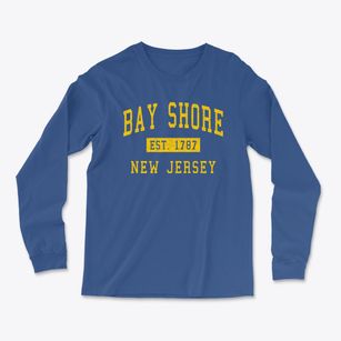 Bay Shore New Jersey Classic Established Light Soft Long Sleeve T-Shirt