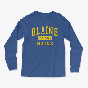 Blaine Maine Classic Established Light Soft Long Sleeve T-Shirt