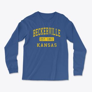 Beckerville Kansas Classic Established Light Soft Long Sleeve T-Shirt