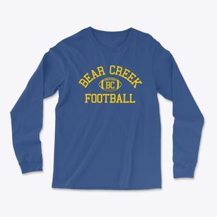 Bear Creek High School Classic Football Light Soft Long Sleeve T-Shirt