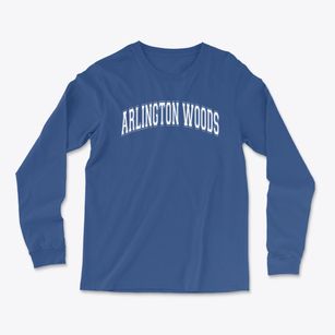 Arlington Woods Middle School #99 Varsity Arch Light Soft Long Sleeve T-Shirt