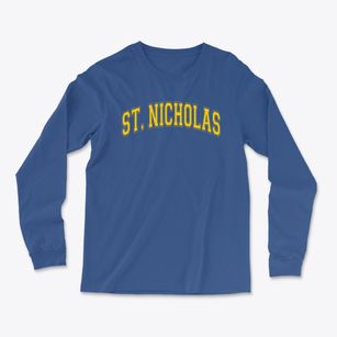 St Nicholas Parish Varsity Arch Light Soft Long Sleeve T-Shirt