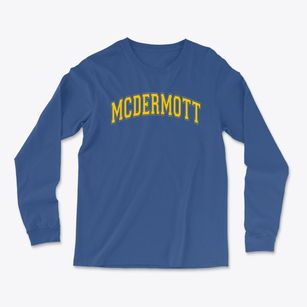 Mcdermott Elementary School Varsity Arch Light Soft Long Sleeve T-Shirt