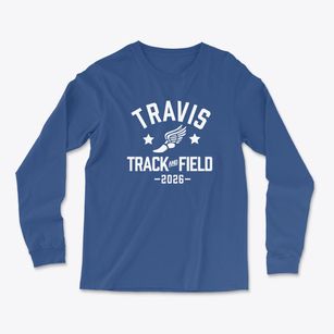Travis Elementary School Track and Field Light Soft Long Sleeve T-Shirt