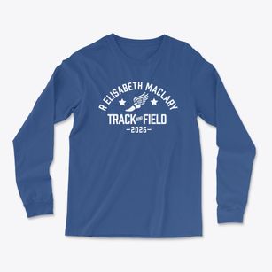 R Elisabeth Maclary Elementary School Track and Field Light Soft Long Sleeve T-Shirt