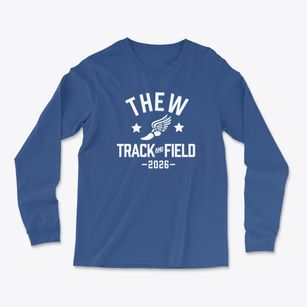 Thew Elementary School Track and Field Light Soft Long Sleeve T-Shirt