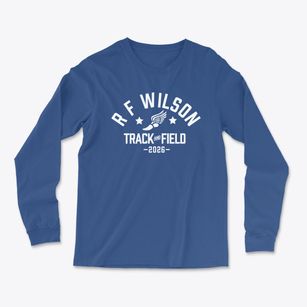 R F Wilson Elementary School Track and Field Light Soft Long Sleeve T-Shirt