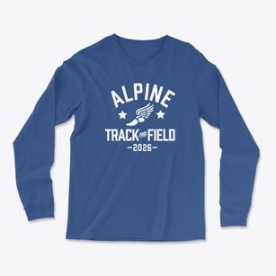 Alpine Elementary School Track and Field Light Soft Long Sleeve T-Shirt