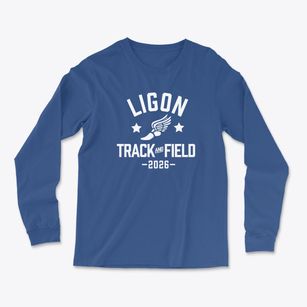 Ligon Middle School Track and Field Light Soft Long Sleeve T-Shirt