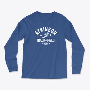 Atkinson Elementary School Track and Field Light Soft Long Sleeve T-Shirt